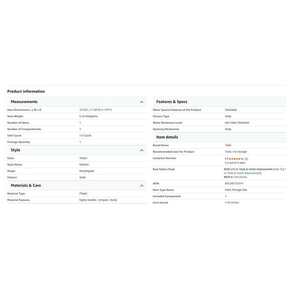 DeWalt Tough Case Storage Set – Medium & Small Bulk Cases DT70803-QZ DT70803QZ - Picture 6 of 6